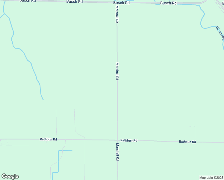 map of restaurants, bars, coffee shops, grocery stores, and more near 9600 Marshall Road in Birch Run
