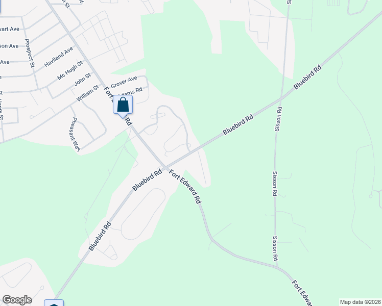 map of restaurants, bars, coffee shops, grocery stores, and more near Bluebird Road & Skylark Drive in Saratoga County