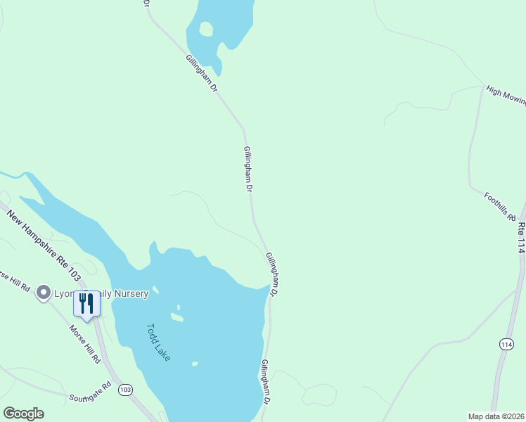 map of restaurants, bars, coffee shops, grocery stores, and more near 235 Gillingham Drive in Newbury