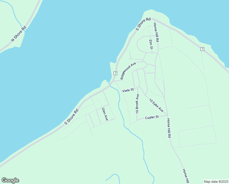 map of restaurants, bars, coffee shops, grocery stores, and more near 7 Viele Street in Hadley