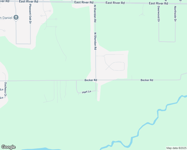 map of restaurants, bars, coffee shops, grocery stores, and more near 1819 North Sheridan Road in Muskegon