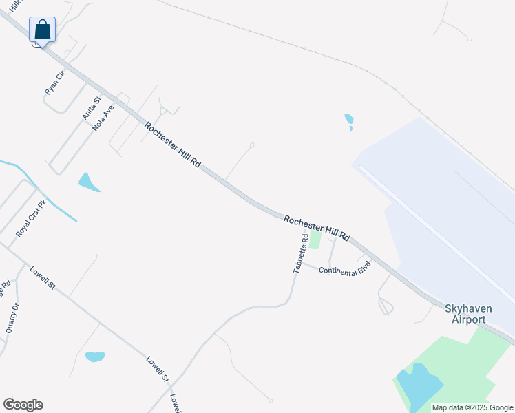 map of restaurants, bars, coffee shops, grocery stores, and more near 153 Rochester Hill Road in Rochester