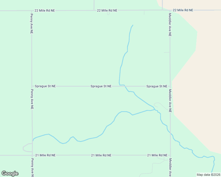 map of restaurants, bars, coffee shops, grocery stores, and more near 11640 Sprague Street Northeast in Sand Lake