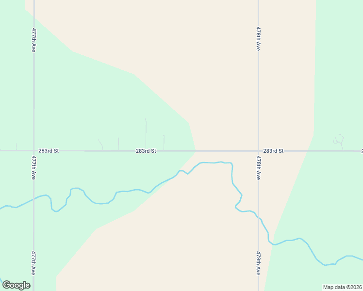 map of restaurants, bars, coffee shops, grocery stores, and more near 47774 283rd Street in Canton