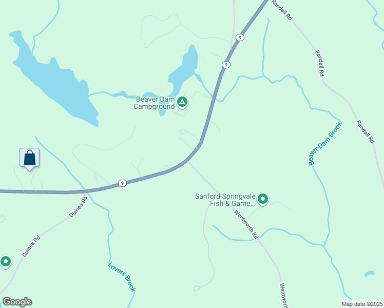 map of restaurants, bars, coffee shops, grocery stores, and more near 523 School Street in Berwick