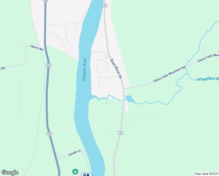 map of restaurants, bars, coffee shops, grocery stores, and more near 18 Bay Road in Lake Luzerne