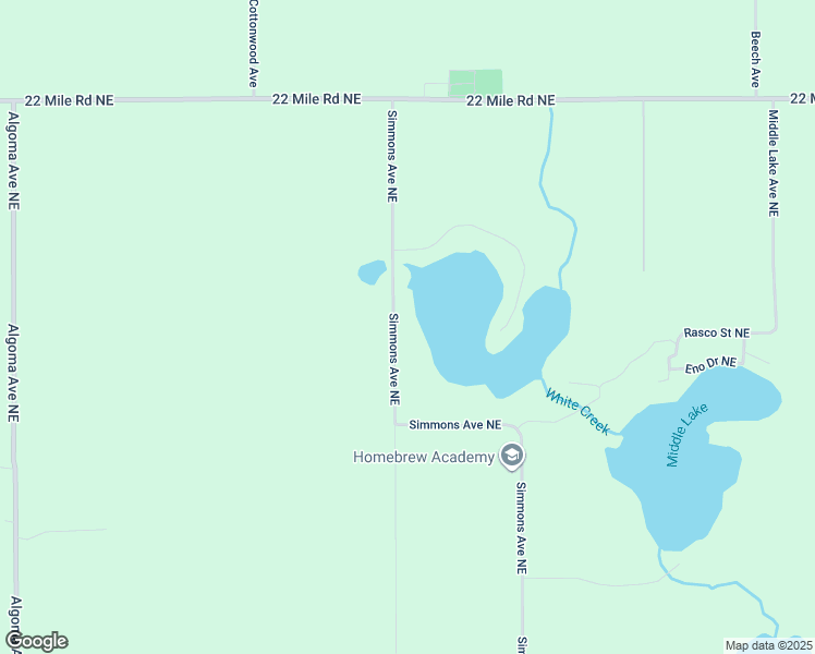 map of restaurants, bars, coffee shops, grocery stores, and more near 17710 Simmons Avenue Northeast in Sand Lake