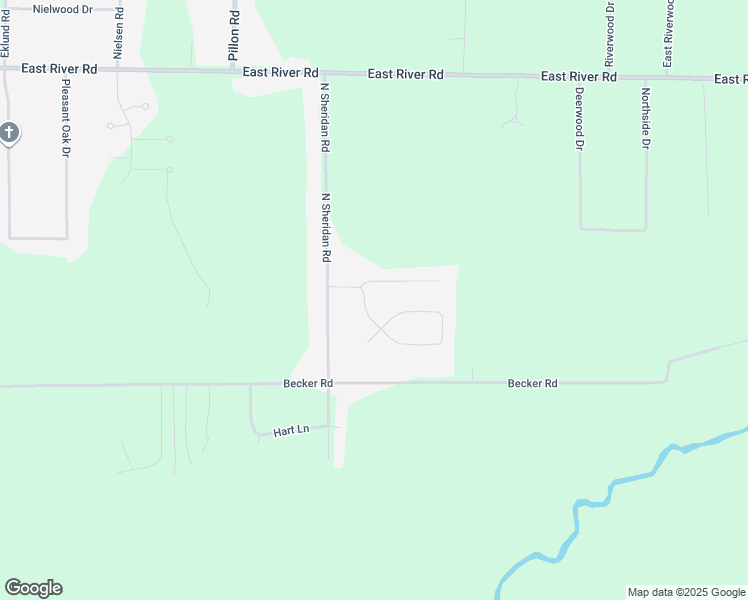 map of restaurants, bars, coffee shops, grocery stores, and more near 2420 Hiawatha Tr in Muskegon