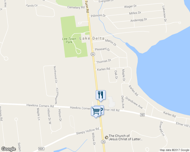 map of restaurants, bars, coffee shops, grocery stores, and more near 8843 Turin Road in Rome