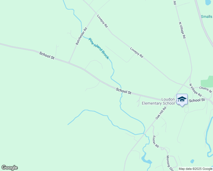 map of restaurants, bars, coffee shops, grocery stores, and more near 7163 School Street in Loudon