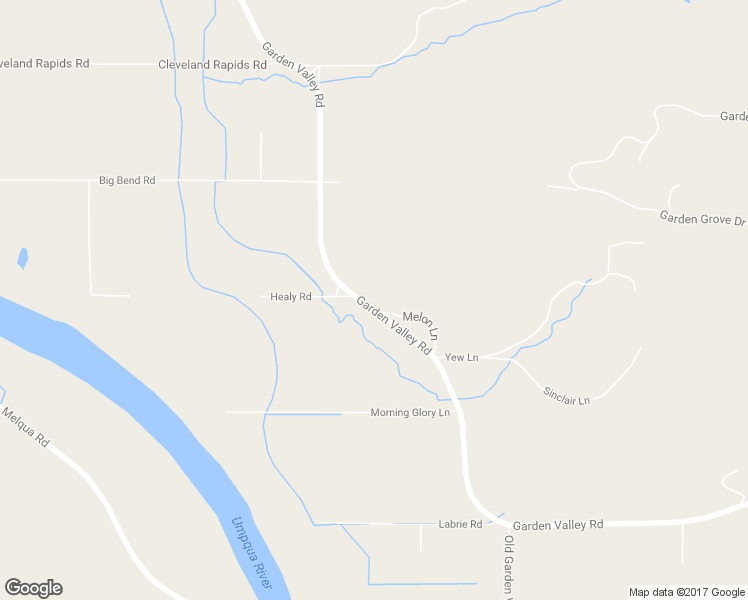 map of restaurants, bars, coffee shops, grocery stores, and more near 8088 Garden Valley Road in Roseburg