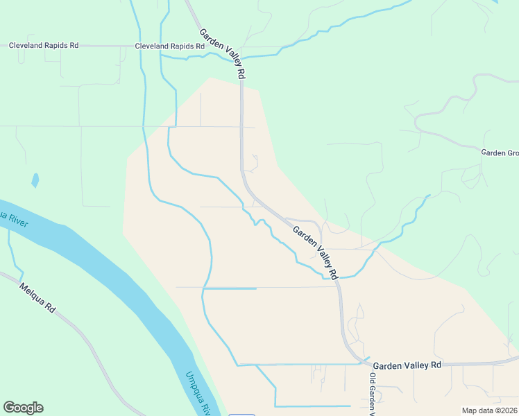 map of restaurants, bars, coffee shops, grocery stores, and more near 8088 Garden Valley Road in Roseburg