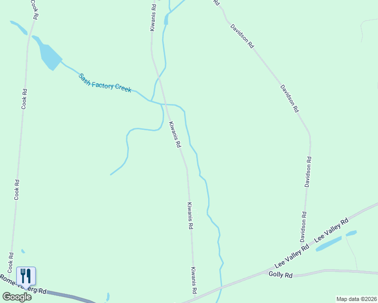 map of restaurants, bars, coffee shops, grocery stores, and more near 8812 Kiwanis Road in Oneida County