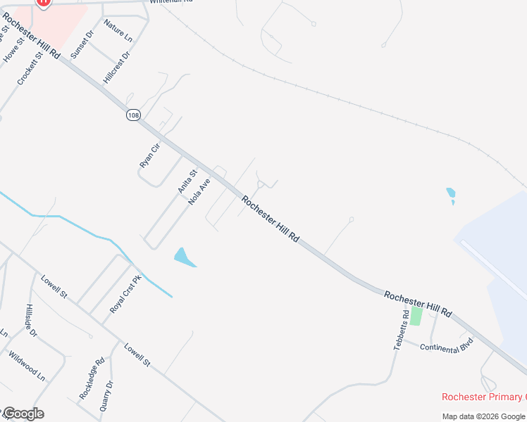 map of restaurants, bars, coffee shops, grocery stores, and more near 122 Rochester Hill Road in Rochester