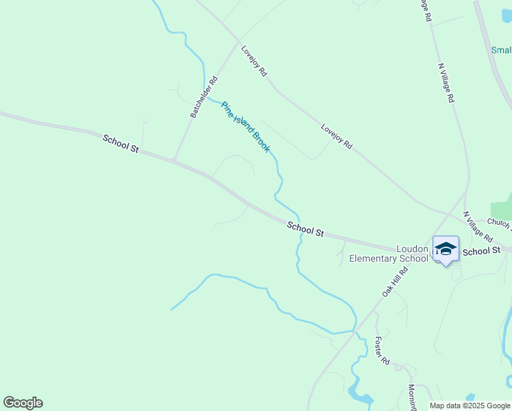 map of restaurants, bars, coffee shops, grocery stores, and more near 7163 School Street in Loudon