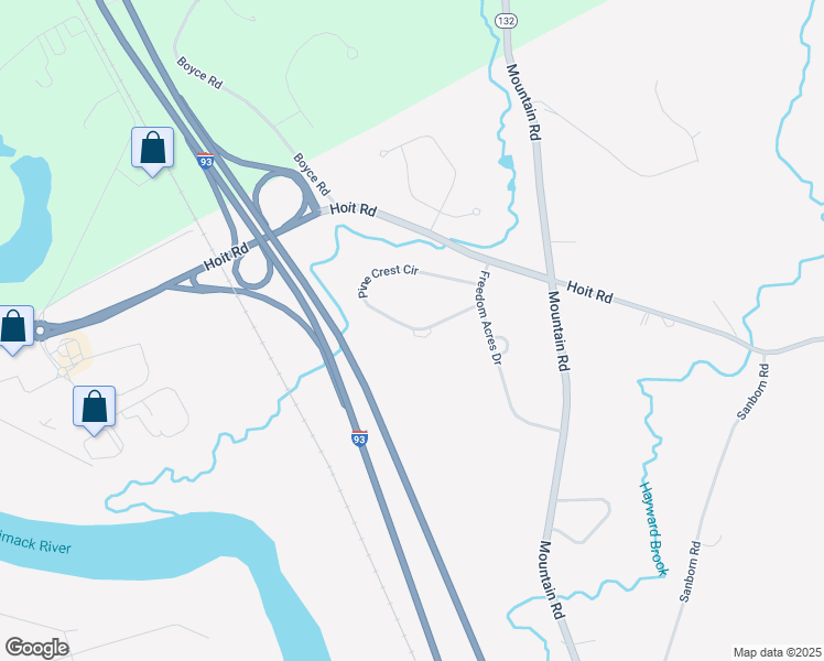 map of restaurants, bars, coffee shops, grocery stores, and more near 35 Pinecrest Creek in Concord