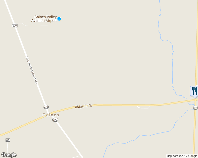 map of restaurants, bars, coffee shops, grocery stores, and more near 14115 Ridge Road West in Albion