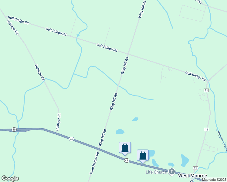 map of restaurants, bars, coffee shops, grocery stores, and more near 87 Whig Hill Road in West Monroe