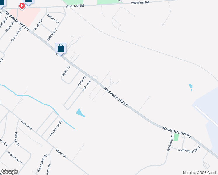 map of restaurants, bars, coffee shops, grocery stores, and more near 118 Rochester Hill Road in Rochester