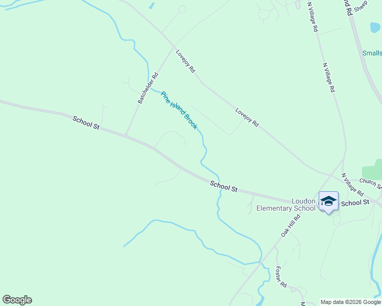 map of restaurants, bars, coffee shops, grocery stores, and more near 7178 School Street in Loudon