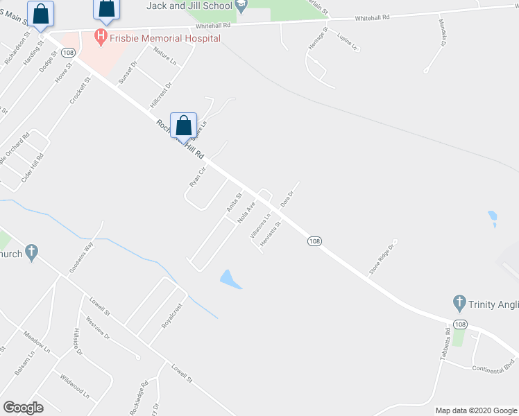 map of restaurants, bars, coffee shops, grocery stores, and more near 101 Rochester Hill Road in Rochester