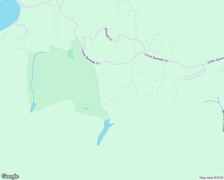 map of restaurants, bars, coffee shops, grocery stores, and more near 61372 Pierson Road in Coos Bay