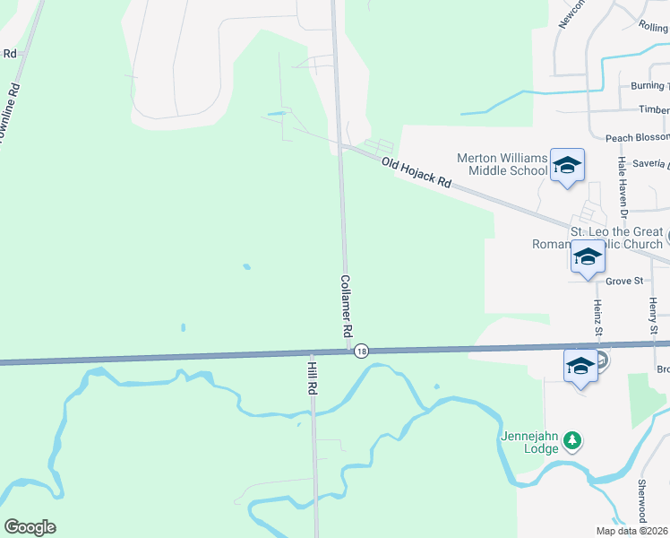 map of restaurants, bars, coffee shops, grocery stores, and more near 284 Collamer Road in Hilton