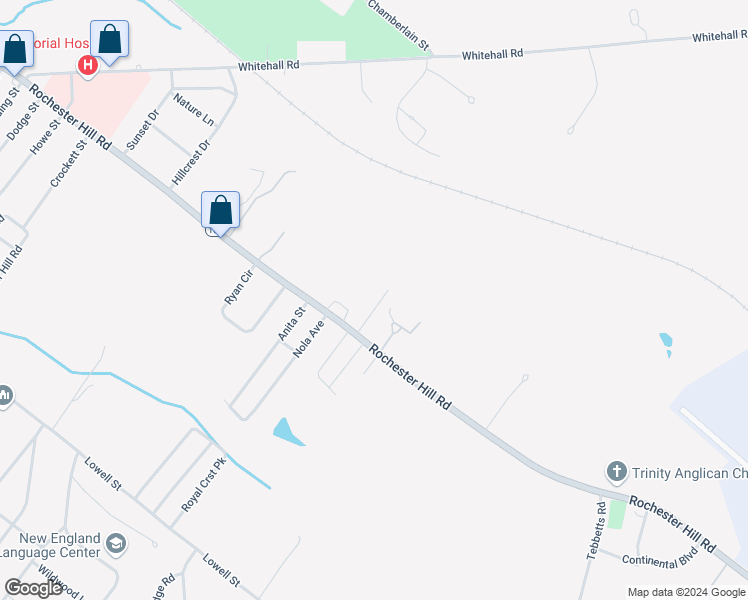 map of restaurants, bars, coffee shops, grocery stores, and more near 6 Dora Drive in Rochester