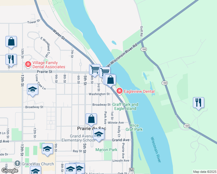 545 Water Street, Prairie du Sac WI Walk Score