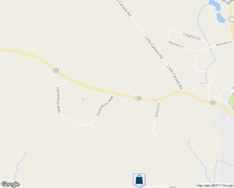 map of restaurants, bars, coffee shops, grocery stores, and more near 3475 New York 49 in Central Square