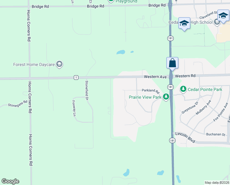 map of restaurants, bars, coffee shops, grocery stores, and more near 472 Douglas Lane in Cedarburg