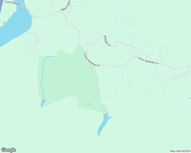 map of restaurants, bars, coffee shops, grocery stores, and more near Bartleson Road in Coos Bay