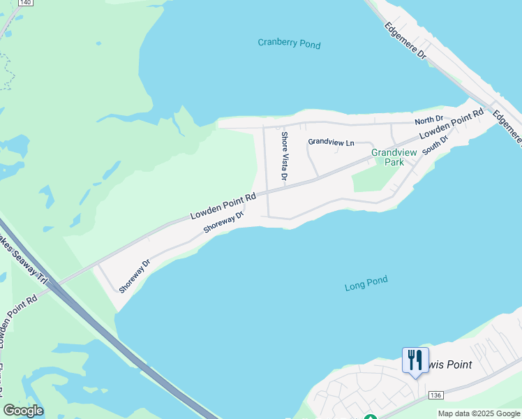 map of restaurants, bars, coffee shops, grocery stores, and more near 520 South Drive in Rochester