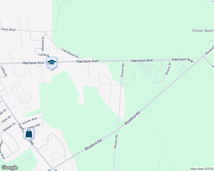 map of restaurants, bars, coffee shops, grocery stores, and more near 2 Stone Hill Drive in South Glens Falls