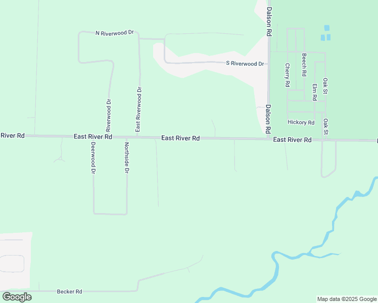 map of restaurants, bars, coffee shops, grocery stores, and more near 3147 East River Road in Twin Lake
