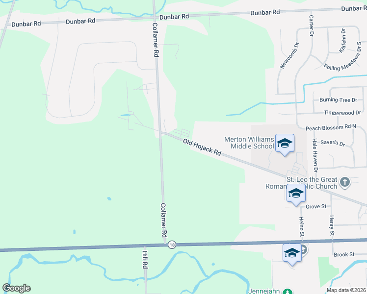 map of restaurants, bars, coffee shops, grocery stores, and more near 216 Collamer Road in Hilton