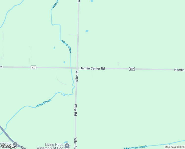 map of restaurants, bars, coffee shops, grocery stores, and more near 531 Hamlin Center Road in Hilton