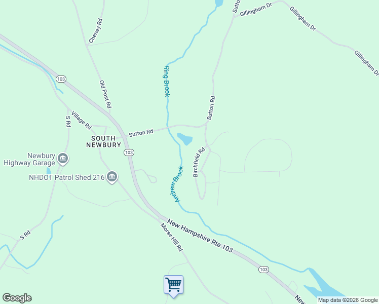 map of restaurants, bars, coffee shops, grocery stores, and more near 37 Birchfield Road in Newbury