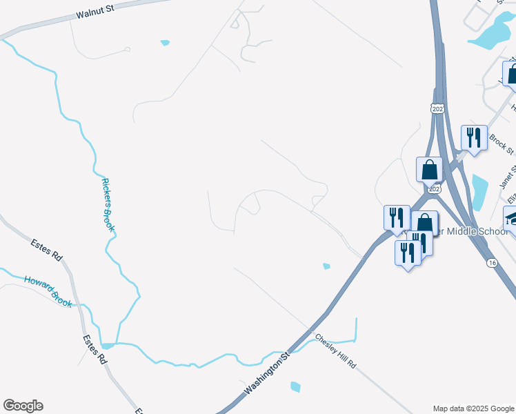 map of restaurants, bars, coffee shops, grocery stores, and more near 11 Pierce Drive in Rochester