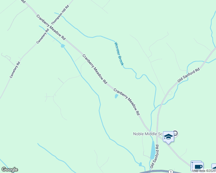 map of restaurants, bars, coffee shops, grocery stores, and more near 127 Cranberry Meadow Road in Berwick