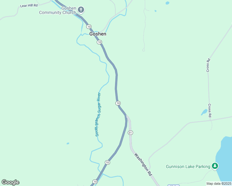 map of restaurants, bars, coffee shops, grocery stores, and more near New Hampshire 10 in Goshen