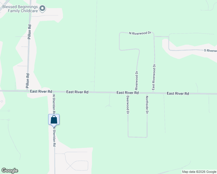 map of restaurants, bars, coffee shops, grocery stores, and more near 2284 Beattie Road in Twin Lake