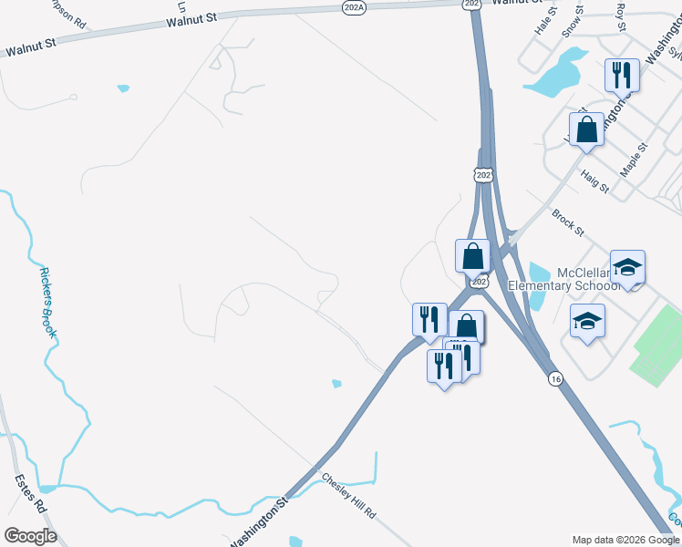 map of restaurants, bars, coffee shops, grocery stores, and more near 33 Monroe Drive in Rochester