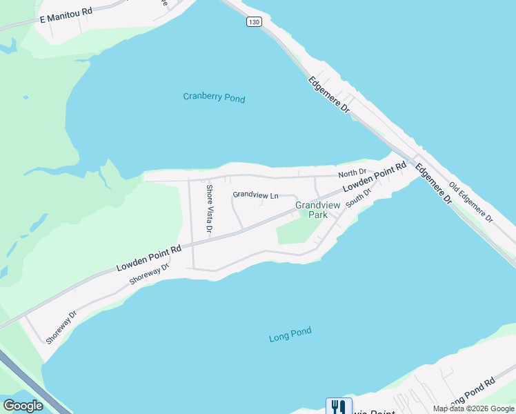 map of restaurants, bars, coffee shops, grocery stores, and more near 75 Grandview Lane in Rochester