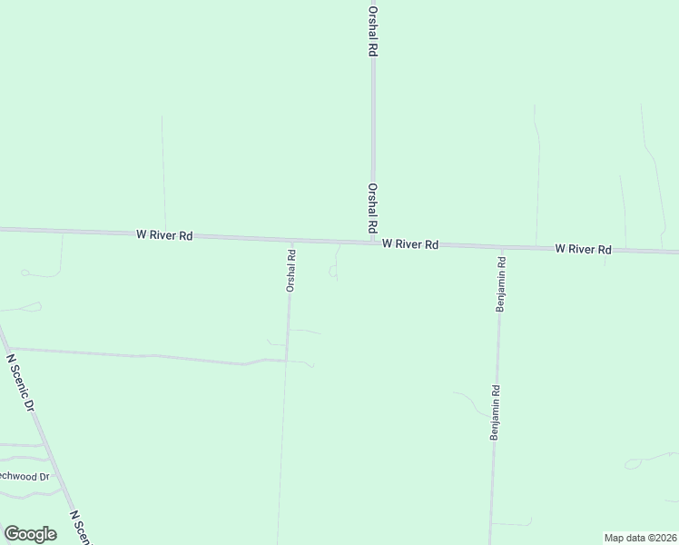 map of restaurants, bars, coffee shops, grocery stores, and more near 4661 West River Road in Muskegon