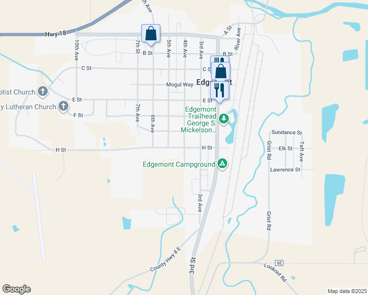 map of restaurants, bars, coffee shops, grocery stores, and more near 716 4th Avenue in Edgemont