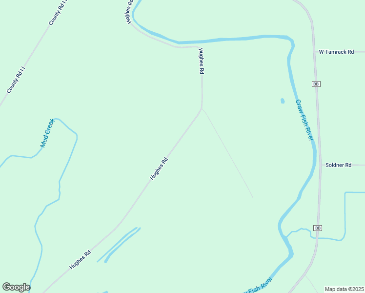 map of restaurants, bars, coffee shops, grocery stores, and more near N2860 Hughes Road in Columbus
