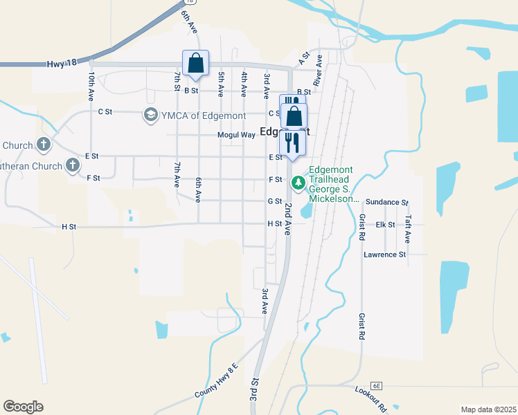 map of restaurants, bars, coffee shops, grocery stores, and more near 700-798 3rd Avenue in Edgemont