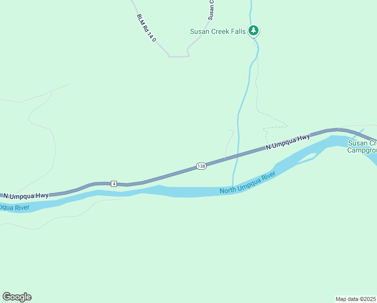 map of restaurants, bars, coffee shops, grocery stores, and more near 32050 North Umpqua Highway in Douglas County
