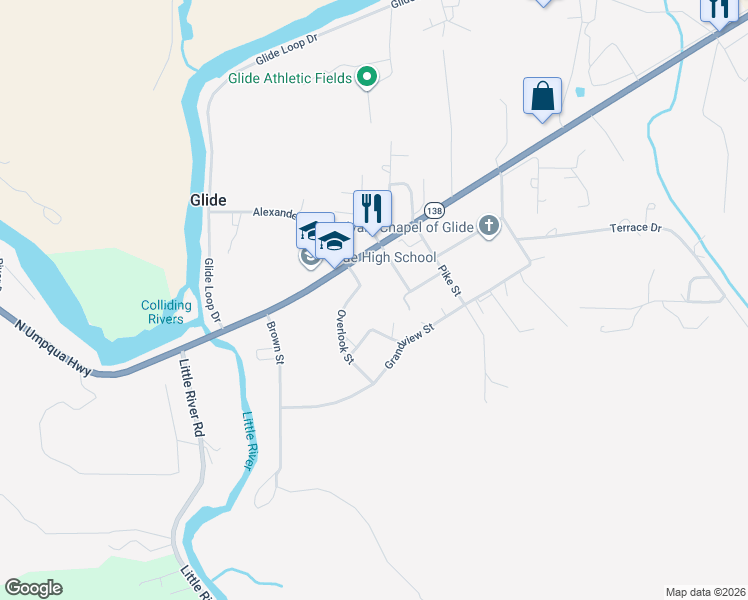 map of restaurants, bars, coffee shops, grocery stores, and more near 173 Park Street in Glide